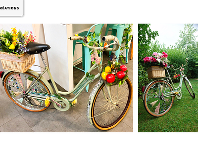 Bicycle Decoration arts and crafts bicycle collage decoration design handmade