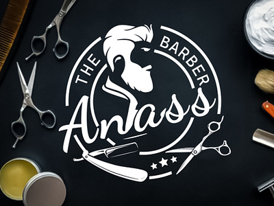 Barbershop Anass | Logo design graphic design illustration illustrator logo photoshop vector