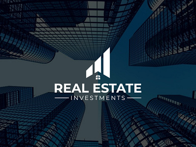 Real Estate Investments art branding design flat graphic design icon illustration logo minimal vector
