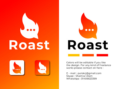 Roast art branding design flat graphic design icon illustration logo minimal vector
