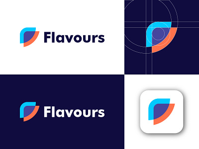 Flavours art branding design flat graphic design icon illustration logo minimal vector