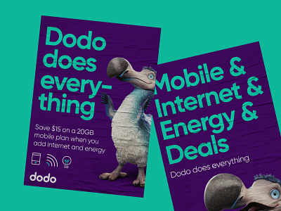 Dodo - 3 branding campaign character design design print