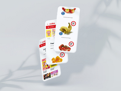 Coles - 3 mobile ui ux website