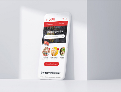 Coles - 1 mobile ui website