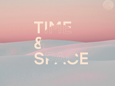 Time & Space - 1 branding identity logo typography