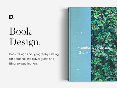 Book design, travel publication
