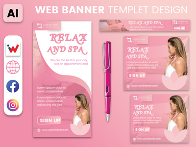 SPA Web Banner Templet