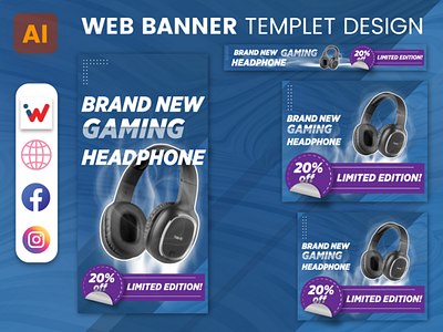 Electronic product Web Banner Templet design