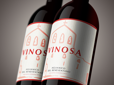 VINOSA | Wine Label Design graphicdesign italian wine label label design label mockup mockup packaging packaging design wine wine bottle wine logo