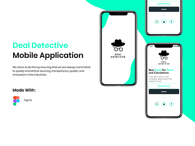 Deal Detective UI App design