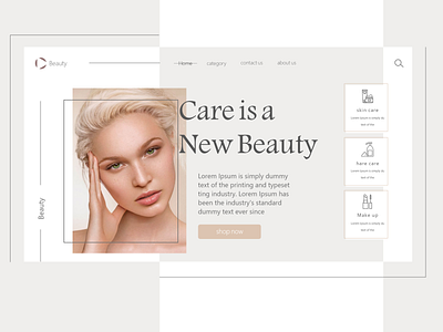 web design app appdesign beautiful beauty branding design icon skin skincare typography ui uidesign ux web web design webdesign