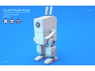 C4D - Autonomous Robot c4d design illustration robot ui