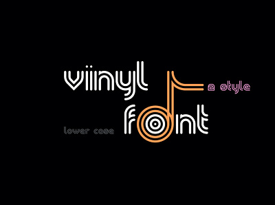 Vinyl Font alphabet font lettering line logo logo font lower case symbol typography
