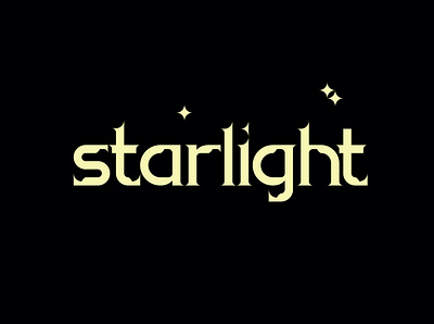 Starlight Font alphabet design display font letter logo lowercase serif font star typography