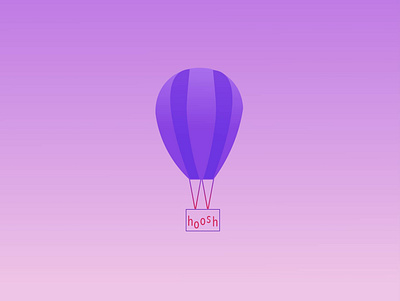 hot air balloon logo design logo typography vector