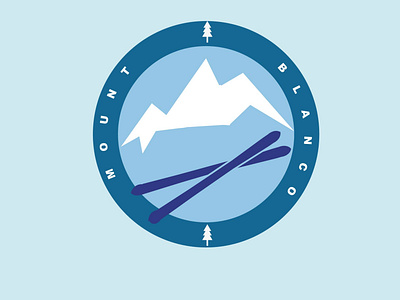 ski mountain logo