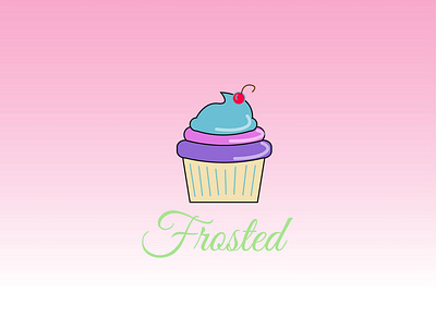 cupcake logo art cupcake logo dailylogo dailylogochallenge design illustrator logo type typography