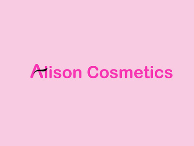 alison cosmetics logo alisoncosmetics art cosmetics design illustrator logo logocore type typography
