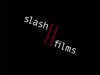 slash films logo 30daylogochallenge art design film illustrator logo logocore movie slashfilms type typography