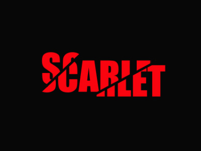 scarlet logo art design illustrator logo logocore scarlet scarletvfx type typography visualeffects