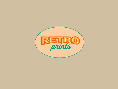 retro prints logo