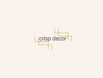 crispdecorlogo 30daylogochallenge art crispdecor design furniture illustrator logo logocore type typography vector