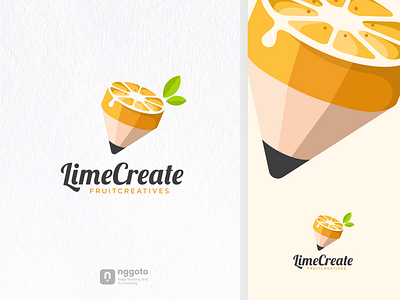 LimeCreate animation art artwork coloring combination design drink dualmeaning fruit graphic illustration lemon logo logotype pencil