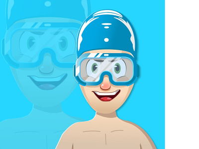 Mascot for Kids Swimming School