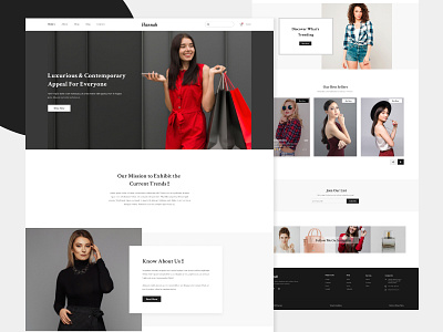 Fashion Landing Page design fashion fashion design minimal pexel perfect trends 2021 ui ui2021 uiuxdesign ux ux case study ux2021 website