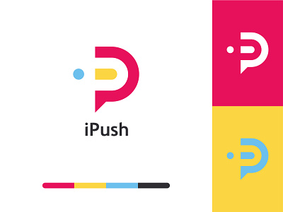 iPush brand branding designer designs illustration logo logo design logo mark logodesign logos logotype logotype design logotypedesign logotypes mark push push notification pushing typography