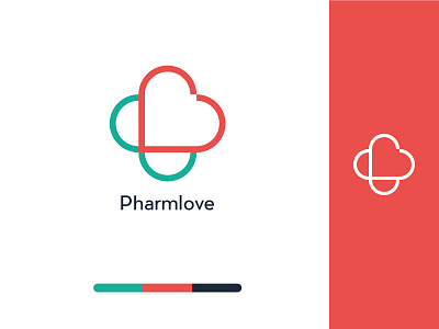 Pharmlove brand designs heart heart logo illustration logo logo design logodesign logos logotype logotype design logotype designer logotypedesign logotypes love mark medical pharmacy typogaphy