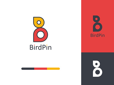 Birdpin b bird bird icon bird logo brand brand design colorful icon illustration location locator logo logo b logodesign logos logotype logotypes mark pin