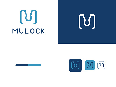 Mulock logo concept brand brand design colorful icon letter lock logo logo m logo mark logodesign logotype m mark minimal minimalism security typogaphy typography vector