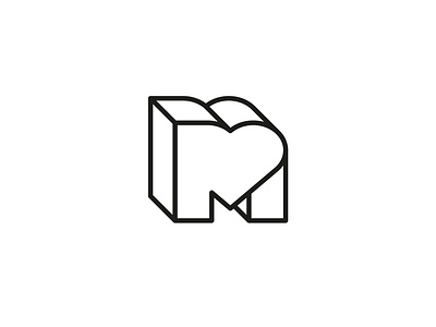 M + Heart logo idea