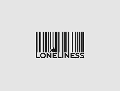 Logo idea "Loneliness" barcode brand brend designer icon idea letter logo logodesign logofolio logos logotype loneliness mark minimal minimalism minimalist logo monochrome person логотип