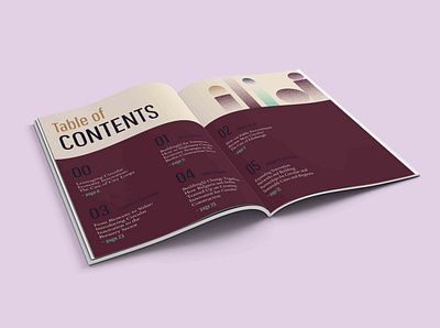 Layout Design - Table of Contents Report Design eco design editorial design editorial layout ethics meets aesthetics green graphic design print design sustainability sustainability communications sustainable design sustainable development