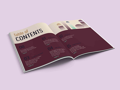 Layout Design - Table of Contents Report Design