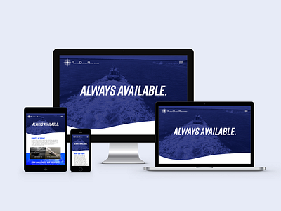 Site Redesign | Rapid Ocean Response Corp branding design typography web website