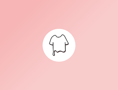 Clothing App Icon app art branding design flat icon illustration illustrator lettering logo minimal type typography ui ux vector web website