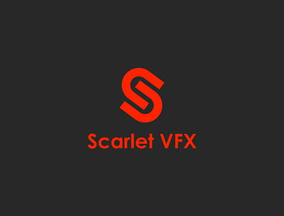 Scarlet VFX art branding design flat icon illustration illustrator logo minimal typography vector