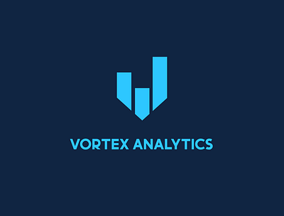 Vortex Analytics. app art branding design flat icon illustration illustrator logo minimal typography vector