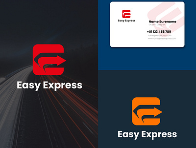 easy express animation branding design easy easy express ecommerce express icon illustration logo style nations typography vector