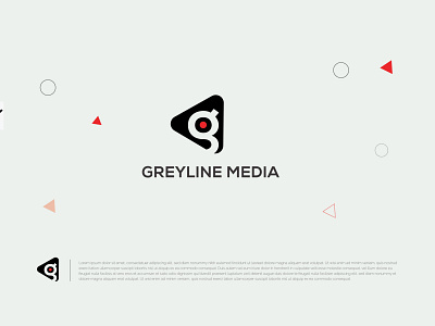 Greyline media logo branding design easy greyline media logo greyline media logo illustration logo media media logo style nations typography vector video logo