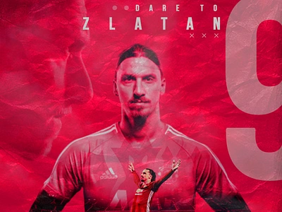 zlatan design football ibrahimovic manchester manchester united poster red zlatan