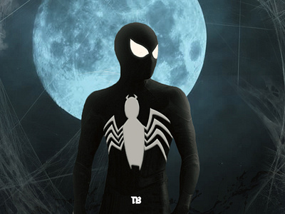 Symbiote Spiderman Tom Holland Black Suit carnage spiderman tomholland venom