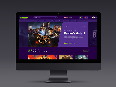 Pixidian game store game shop game store gaming online shop online store ui ux webdesign