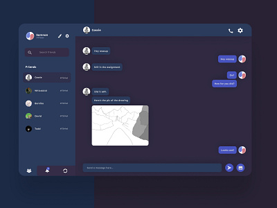 Slint - Web based chat app design flat illustration ui ux web webdesign website