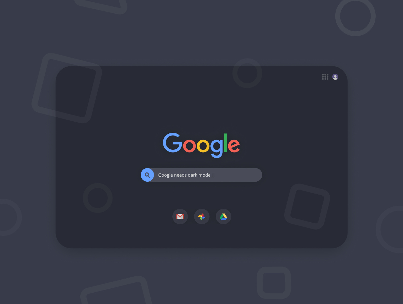 dark mode google drawings