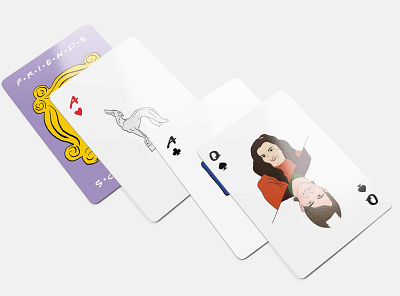 FRIENDS Playing Cards | Illustrations drawing friends illustration playing cards