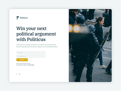 Politicus dailydesign design figma interface typography ui ui design web website